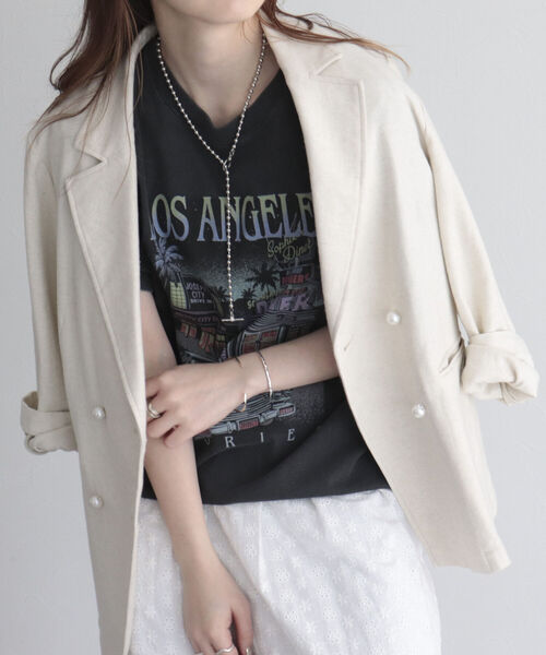 GOOD ROCK SPEED(グッドロックスピード)の「【WEB限定】【GOOD ROCK SPEED】LOS ANGELES Tシャツ(Tシャツ/カットソー・レディース・チャコールグレー・FREE)」の7枚目の写真