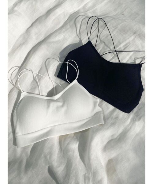 MERCURYDUO（マーキュリーデュオ）の「カップ付チューブトップ（チューブトップ・レディース・オフホワイト/ブラック・FREE）」の11枚目の写真