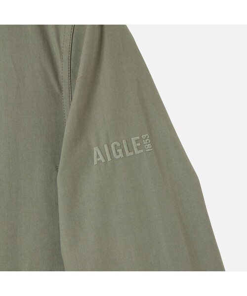 AIGLE(エーグル)の「UVカットフーデッドジャケット(ブルゾン・レディース・カーキ/モスグリーン/バイオレット・38/40/36)」の8枚目の写真