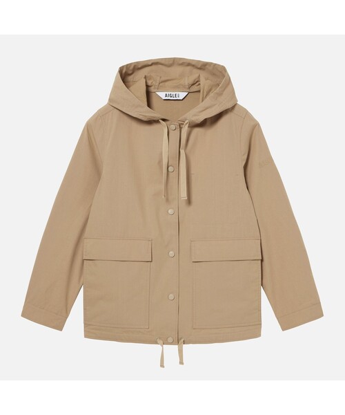AIGLE(エーグル)の「UVカットフーデッドジャケット(ブルゾン・レディース・カーキ/モスグリーン/バイオレット・38/40/36)」の17枚目の写真