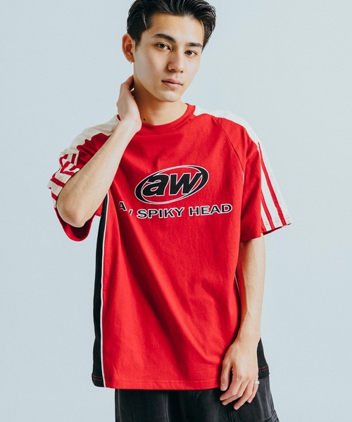 Ressaca(レサーカ)の「オーバーサイズ ロゴプリント 配色切り替え サイドライン 半袖Tシャツ(Tシャツ/カットソー・メンズ・レッド/チャコールグレー・M/L/XL)」の22枚目の写真