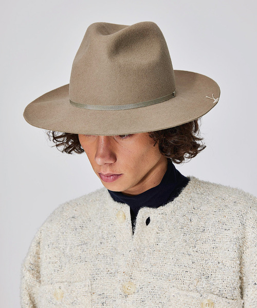 Iroquois(イロコイ)の「IROQUOIS イロコイ / CENTER CREASE HAT センタープレスハット / 877200(ハット・メンズ・ブラック/ベージュ/オリーブ・3/2)」の3枚目の写真
