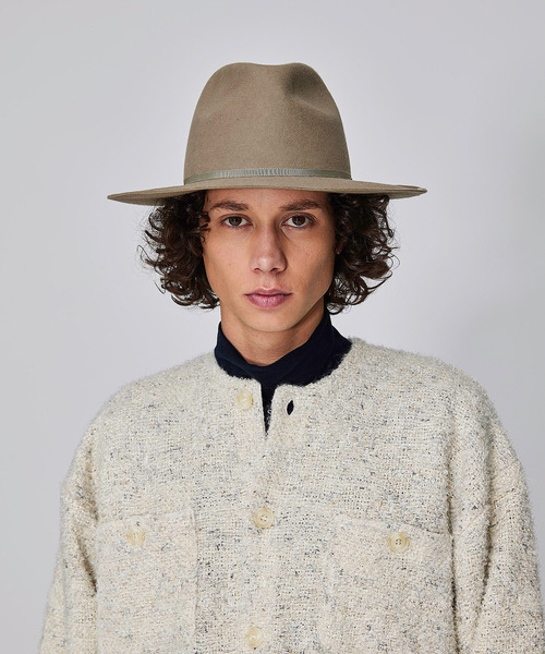 Iroquois(イロコイ)の「IROQUOIS イロコイ / CENTER CREASE HAT センタープレスハット / 877200(ハット・メンズ・ブラック/ベージュ/オリーブ・3/2)」の12枚目の写真