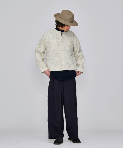 Iroquois(イロコイ)の「IROQUOIS イロコイ / CENTER CREASE HAT センタープレスハット / 877200(ハット・メンズ・ブラック/ベージュ/オリーブ・3/2)」の8枚目の写真