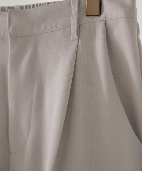 cussil（クシル）の「【cussil/クシル】TRストレッチルーズシルエットハイウエストフレアパンツ/デニムパンツ（スラックス・メンズ・ライトグレー/ブラック/チャコールグレー/ダークブラウン/ダークグリーン/ブラック系1/グレー系1/ブラック系2/ブルー系1・S/M/L/XS）」の15枚目の写真