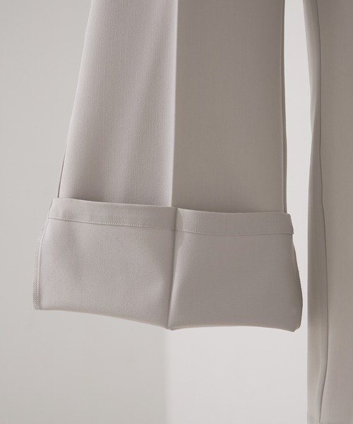 cussil（クシル）の「【cussil/クシル】TRストレッチルーズシルエットハイウエストフレアパンツ/デニムパンツ（スラックス・メンズ・ライトグレー/ブラック/チャコールグレー/ダークブラウン/ダークグリーン/ブラック系1/グレー系1/ブラック系2/ブルー系1・S/M/L/XS）」の18枚目の写真