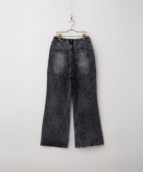 ステッチデザイン スラックス メンズ フレアパンツ 2色 hr8386 cussil スラックス 「cussil/クシル」TRストレッチルーズ