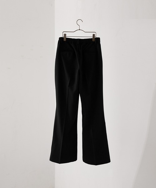 cussil（クシル）の「【cussil/クシル】TRストレッチルーズシルエットハイウエストフレアパンツ/デニムパンツ（スラックス・メンズ・ライトグレー/ブラック/チャコールグレー/ダークブラウン/ダークグリーン/ブラック系1/グレー系1/ブラック系2/ブルー系1・S/M/L/XS）」の11枚目の写真