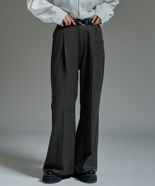 cussil/クシル】TRストレッチルーズシルエットハイウエスト