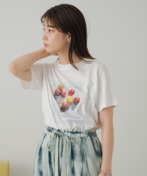 Kastane（カスタネ）の「【Yuri Hanamori コラボ】フォトTee（Tシャツ/カットソー・レディース・オレンジ/オフホワイト・FREE）」の9枚目の写真