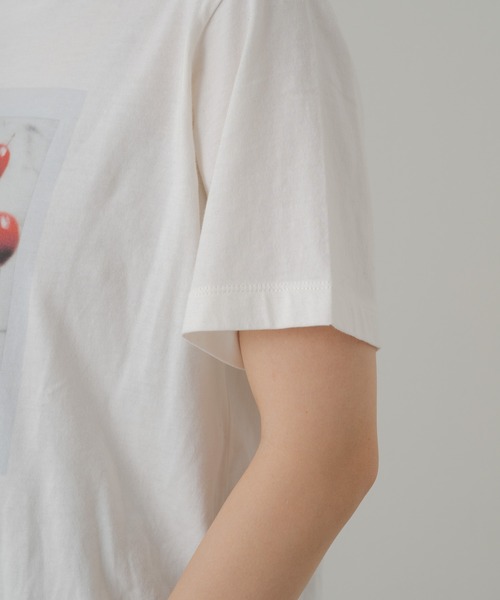 Kastane（カスタネ）の「【Yuri Hanamori コラボ】フォトTee（Tシャツ/カットソー・レディース・オレンジ/オフホワイト・FREE）」の15枚目の写真