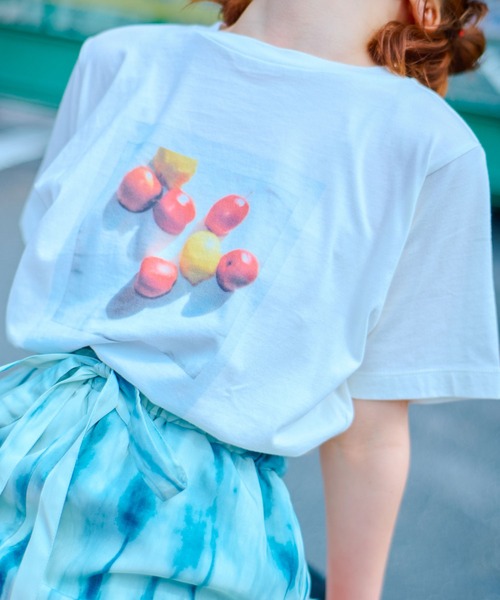 Kastane（カスタネ）の「【Yuri Hanamori コラボ】フォトTee（Tシャツ/カットソー・レディース・オレンジ/オフホワイト・FREE）」の7枚目の写真