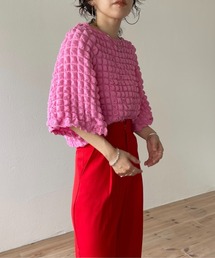 wee9s（ウィークス）の「wide sleeve pop corn po / ワイドスリーブポップコーンプルオーバー（Tシャツ/カットソー）」