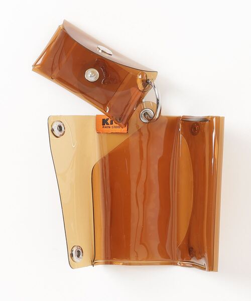KiU(キウ)の「KiU/キウ ウォレット PVC クリアウォレット ブラウン K338-912(財布・メンズ・クリアブラウン・FREE)」の2枚目の写真