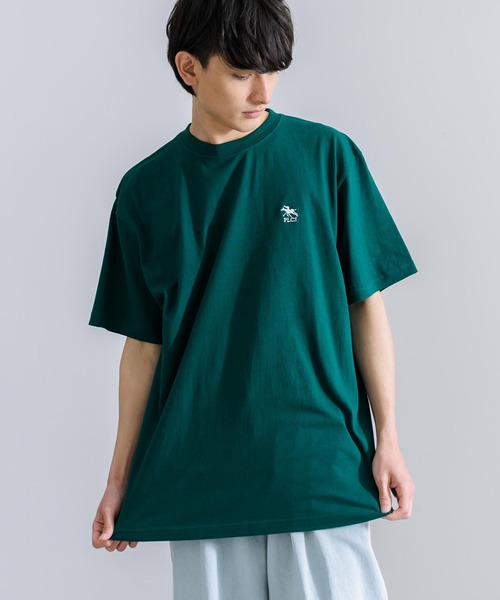 Rocky Monroe(ロッキーモンロー)の「POLO CHAMPS ポロチャンプス オーバーサイズ 刺繍Tシャツ(Tシャツ/カットソー・メンズ・ホワイト/ライトブルー/ブラック/グリーン/スミクロ・M/L)」の1枚目の写真
