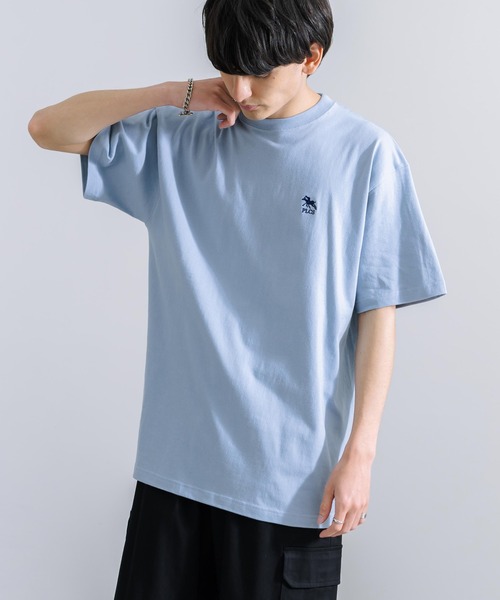 Rocky Monroe(ロッキーモンロー)の「POLO CHAMPS ポロチャンプス オーバーサイズ 刺繍Tシャツ(Tシャツ/カットソー・メンズ・ホワイト/ライトブルー/ブラック/グリーン/スミクロ・M/L)」の5枚目の写真