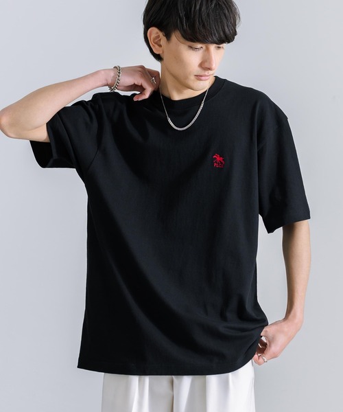 Rocky Monroe(ロッキーモンロー)の「POLO CHAMPS ポロチャンプス オーバーサイズ 刺繍Tシャツ(Tシャツ/カットソー・メンズ・ホワイト/ライトブルー/ブラック/グリーン/スミクロ・M/L)」の3枚目の写真
