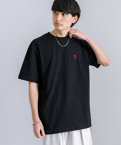 Rocky Monroe(ロッキーモンロー)の「POLO CHAMPS ポロチャンプス オーバーサイズ 刺繍Tシャツ(Tシャツ/カットソー・メンズ・ホワイト/ライトブルー/ブラック/グリーン/スミクロ・M/L)」の19枚目の写真