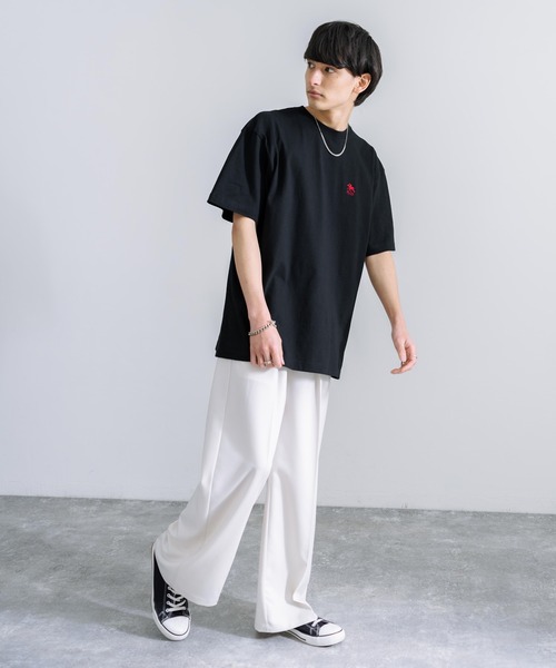 Rocky Monroe(ロッキーモンロー)の「POLO CHAMPS ポロチャンプス オーバーサイズ 刺繍Tシャツ(Tシャツ/カットソー・メンズ・ホワイト/ライトブルー/ブラック/グリーン/スミクロ・M/L)」の15枚目の写真