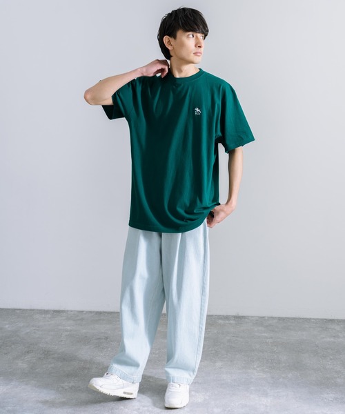 Rocky Monroe(ロッキーモンロー)の「POLO CHAMPS ポロチャンプス オーバーサイズ 刺繍Tシャツ(Tシャツ/カットソー・メンズ・ホワイト/ライトブルー/ブラック/グリーン/スミクロ・M/L)」の7枚目の写真