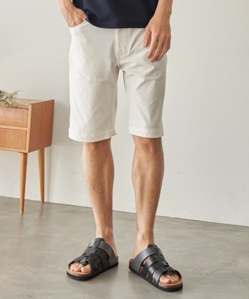 ikka(イッカ)の「【接触冷感】EASY STRETCH冷感5ポケットショートパンツ(その他パンツ・メンズ・ベージュ/ホワイト/ブラック/グリーン系その他/ネイビー・S/M/L/XL)」の2枚目の写真