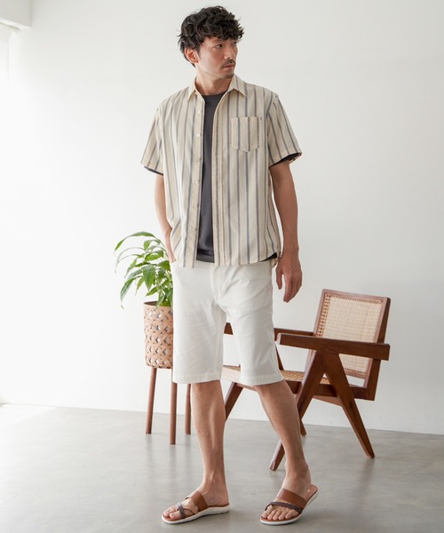 ikka(イッカ)の「【接触冷感】EASY STRETCH冷感5ポケットショートパンツ(その他パンツ・メンズ・ベージュ/ホワイト/ブラック/グリーン系その他/ネイビー・S/M/L/XL)」の21枚目の写真