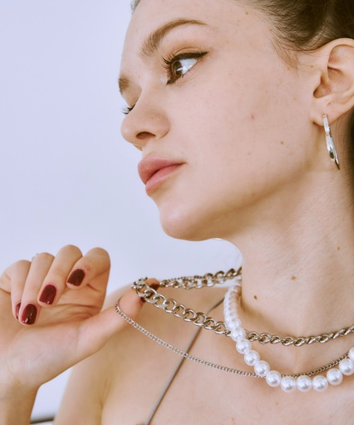 Vivienne Westwood 3連ロング パールネックレス シルバー ヴィヴィアン