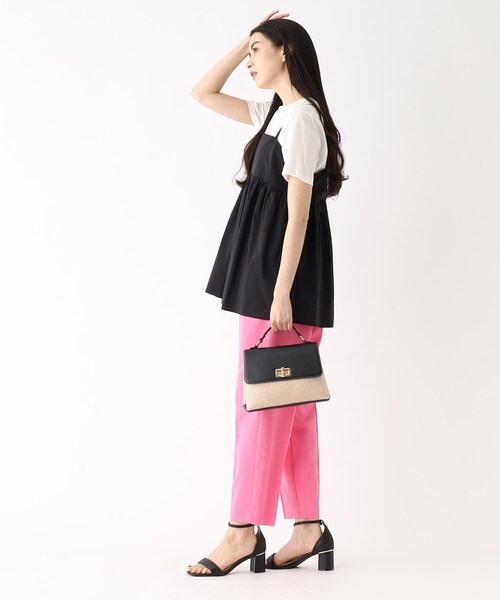 OPAQUE.CLIP(オペークドットクリップ)の「◆ペプラムキャミブラウス【洗濯機洗い可】(シャツ/ブラウス・レディース・チャコールグレー/ブラック/ブラウン・00)」の15枚目の写真