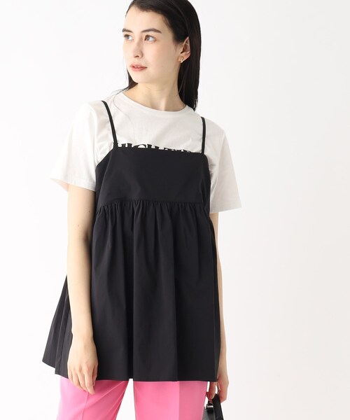 OPAQUE.CLIP(オペークドットクリップ)の「◆ペプラムキャミブラウス【洗濯機洗い可】(シャツ/ブラウス・レディース・チャコールグレー/ブラック/ブラウン・00)」の17枚目の写真