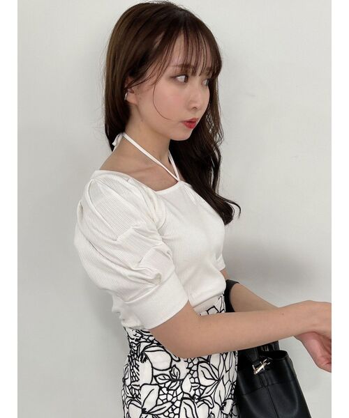 dazzlin（ダズリン）の「ボリュームタックスリーブカットソー（Tシャツ/カットソー・レディース・その他2/グレー/ブラック/オフホワイト/その他1・FREE）」の13枚目の写真