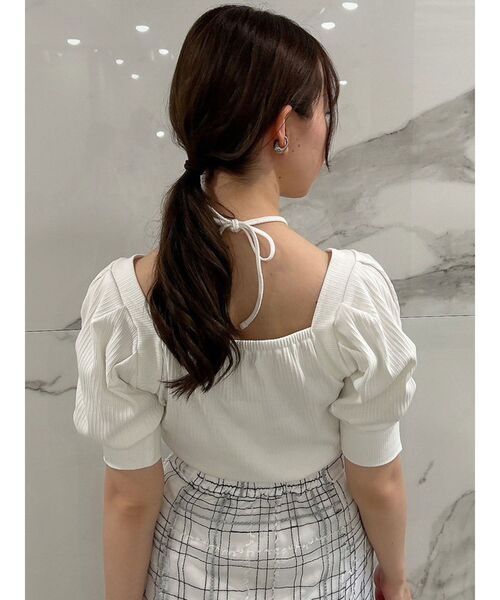 dazzlin（ダズリン）の「ボリュームタックスリーブカットソー（Tシャツ/カットソー・レディース・その他2/グレー/ブラック/オフホワイト/その他1・FREE）」の14枚目の写真