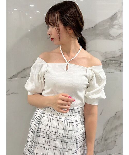 dazzlin（ダズリン）の「ボリュームタックスリーブカットソー（Tシャツ/カットソー・レディース・その他2/グレー/ブラック/オフホワイト/その他1・FREE）」の15枚目の写真