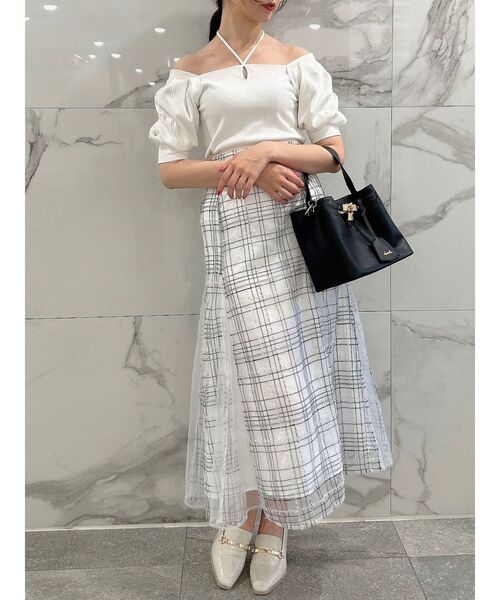 dazzlin（ダズリン）の「ボリュームタックスリーブカットソー（Tシャツ/カットソー・レディース・その他2/グレー/ブラック/オフホワイト/その他1・FREE）」の19枚目の写真