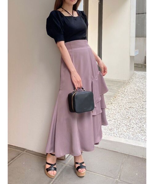 dazzlin（ダズリン）の「ボリュームタックスリーブカットソー（Tシャツ/カットソー・レディース・その他2/グレー/ブラック/オフホワイト/その他1・FREE）」の7枚目の写真