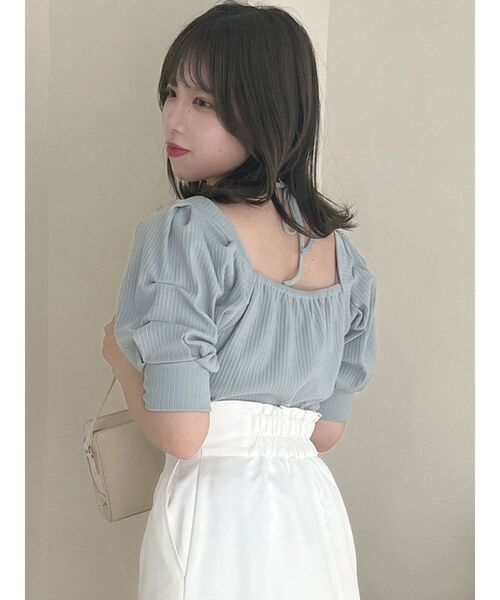 dazzlin（ダズリン）の「ボリュームタックスリーブカットソー（Tシャツ/カットソー・レディース・その他2/グレー/ブラック/オフホワイト/その他1・FREE）」の11枚目の写真