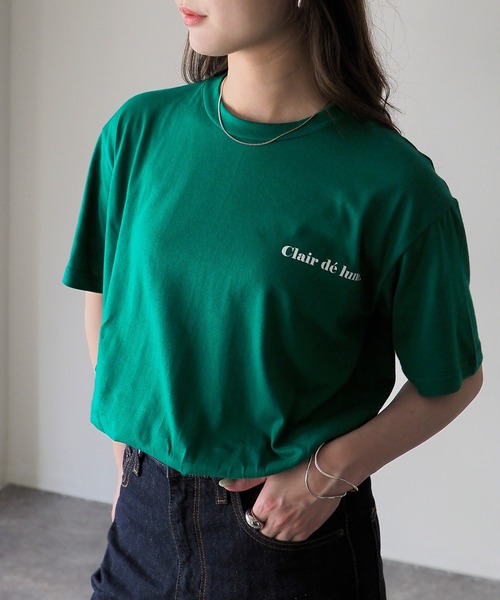Riberry(リベリー)の「バックロゴTシャツ(Tシャツ/カットソー・レディース・ホワイト/グリーン/ネイビー/グレー系その他・FREE)」の12枚目の写真