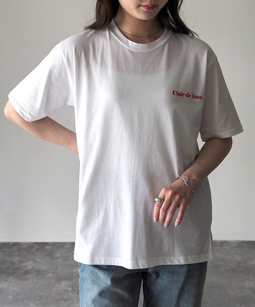 Riberry(リベリー)の「バックロゴTシャツ(Tシャツ/カットソー・レディース・ホワイト/グリーン/ネイビー/グレー系その他・FREE)」の14枚目の写真