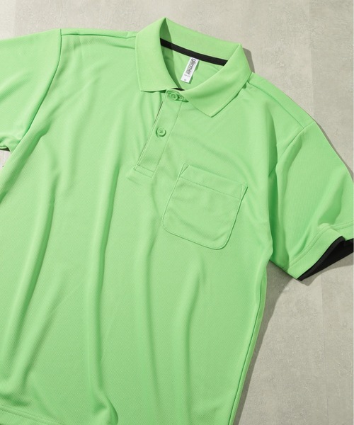 Printstar(プリントスター)の「【Printstar】UVカット 4.4オンス スペシャルドライレイヤードポロシャツ polo-shirts ゴルフ スポーツ フィットネス ジム ヨガ 00339(ポロシャツ・メンズ・フューシャピンク/ライトブルー/ライトピンク/ライム/レッド/ターコイズブルー/ホワイト×ブルー/ホワイト×レッド/イエロー/ブラック系1/ブラック系その他2/ネイビー系1/ネイビー系2/グレー・LL/S/3L/L/M)」の6枚目の写真