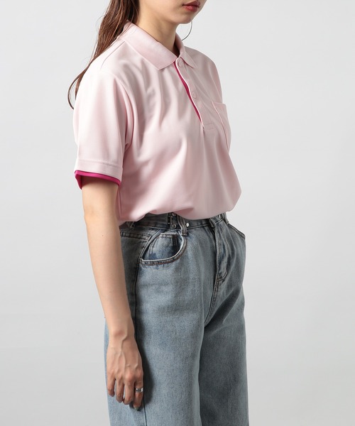 Printstar(プリントスター)の「【Printstar】UVカット 4.4オンス スペシャルドライレイヤードポロシャツ polo-shirts ゴルフ スポーツ フィットネス ジム ヨガ 00339(ポロシャツ・メンズ・フューシャピンク/ライトブルー/ライトピンク/ライム/レッド/ターコイズブルー/ホワイト×ブルー/ホワイト×レッド/イエロー/ブラック系1/ブラック系その他2/ネイビー系1/ネイビー系2/グレー・LL/S/3L/L/M)」の16枚目の写真