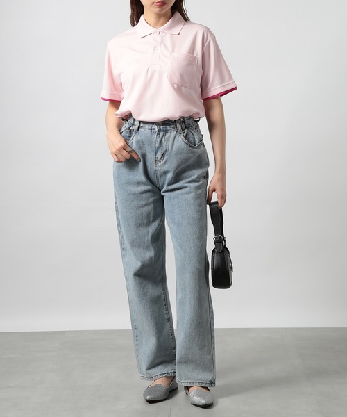 Printstar(プリントスター)の「【Printstar】UVカット 4.4オンス スペシャルドライレイヤードポロシャツ polo-shirts ゴルフ スポーツ フィットネス ジム ヨガ 00339(ポロシャツ・メンズ・フューシャピンク/ライトブルー/ライトピンク/ライム/レッド/ターコイズブルー/ホワイト×ブルー/ホワイト×レッド/イエロー/ブラック系1/ブラック系その他2/ネイビー系1/ネイビー系2/グレー・LL/S/3L/L/M)」の18枚目の写真