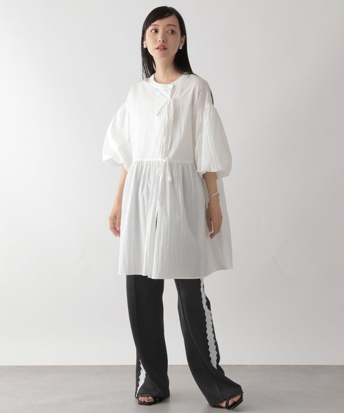 LOWRYS FARM（ローリーズファーム）の「サイドラインＺＩＰパンツ　961285（その他パンツ・レディース・ブラック/アイボリー/ブラック系その他・FREE）」の4枚目の写真