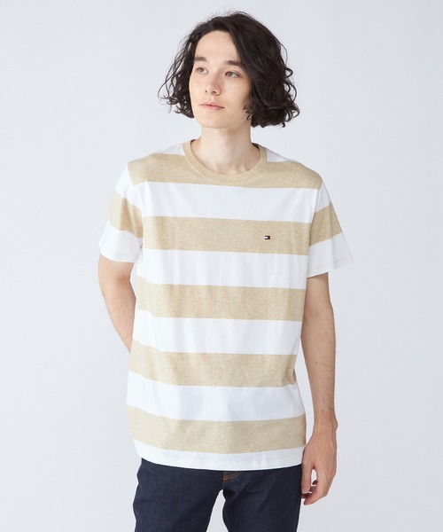 トミー ヒルフィガー TJMボールドボーダーリンガーネックTシャツ 2点でさらに10％OFF】ボーダーニットTシャツ | トミー