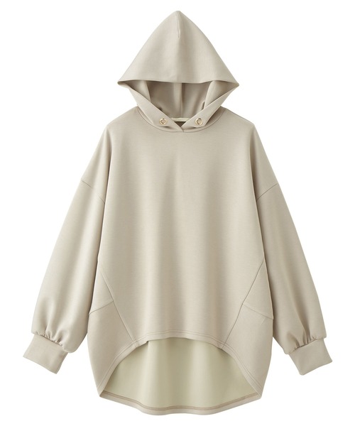 RANAN（ラナン）の「スポンディッシュバルーンパーカー（パーカー・レディース・ホワイト/ブラック/グレイッシュベージュ・L/LL/M）」の8枚目の写真