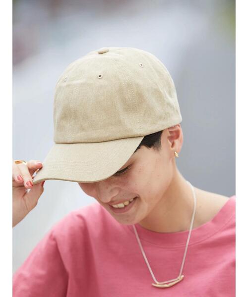 AMERICAN HOLIC（アメリカンホリック）の「ウォッシュドツイルCAP（ハット・レディース・ブラック/アイボリー/ベージュ・FREE）」の3枚目の写真