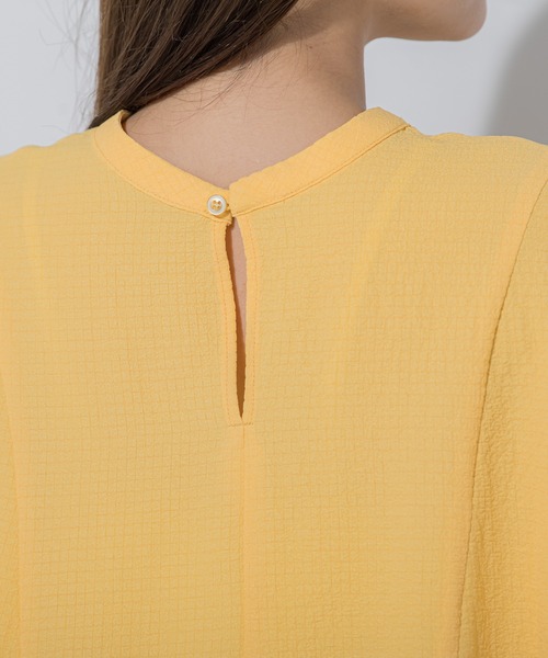 VICKY（ビッキー）の「【1枚で着映え】ポコポコギャザーブラウス《洗濯機で洗える》（シャツ/ブラウス・レディース・イエロー/ピンク/ホワイト/ブラック・M）」の18枚目の写真