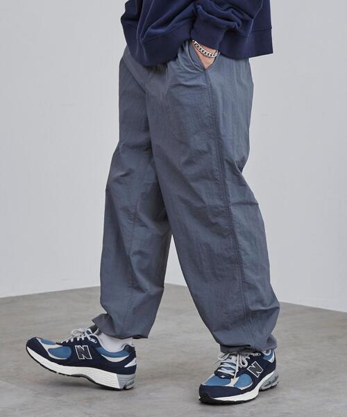 coen（コーエン）の「ルーズナイロンワッシャーイージーパンツ（セットアップ対応）（その他パンツ・メンズ・ブラック/ダークグレー・S/M/L/XL）」の6枚目の写真