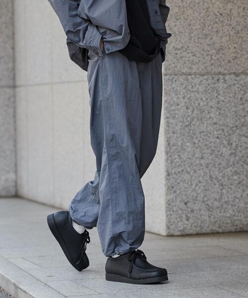coen（コーエン）の「ルーズナイロンワッシャーイージーパンツ（セットアップ対応）（その他パンツ・メンズ・ブラック/ダークグレー・S/M/L/XL）」の12枚目の写真