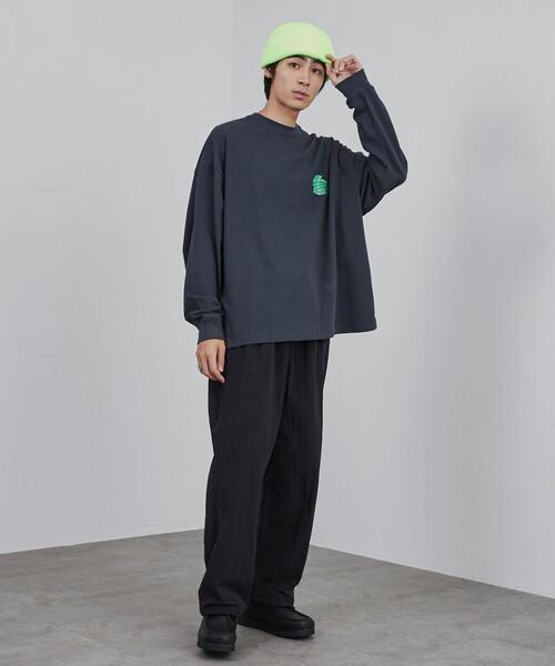 coen（コーエン）の「ルーズナイロンワッシャーイージーパンツ（セットアップ対応）（その他パンツ・メンズ・ブラック/ダークグレー・S/M/L/XL）」の22枚目の写真