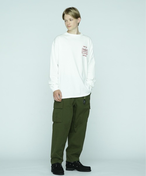 MANASTASH(マナスタッシュ)の「MANASTASH/マナスタッシュ/CiTee L/S TEE BOOK CLUB/ザブッククラブTシャツ(Tシャツ/カットソー・メンズ・バーガンディー/ブラック/ホワイト・M/L/2XL/XL)」の8枚目の写真
