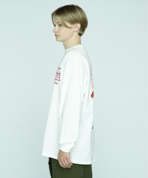 MANASTASH(マナスタッシュ)の「MANASTASH/マナスタッシュ/CiTee L/S TEE BOOK CLUB/ザブッククラブTシャツ(Tシャツ/カットソー・メンズ・バーガンディー/ブラック/ホワイト・M/L/2XL/XL)」の12枚目の写真